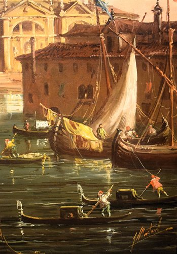 Venice, Panorama of the Grand Canal.